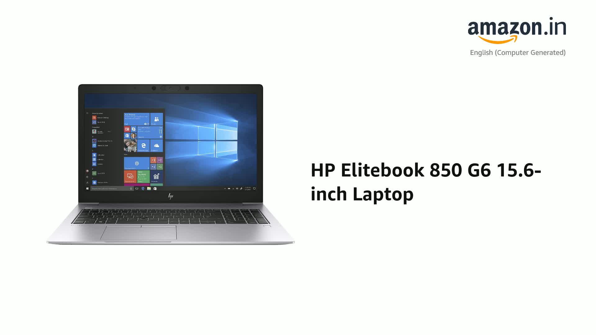 HP Elitebook 850 G6 15.6-inch Laptop (8th Gen Core i7-8565U/16GB